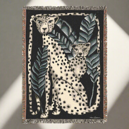 Ethereal Leopard Jaquard Blanket