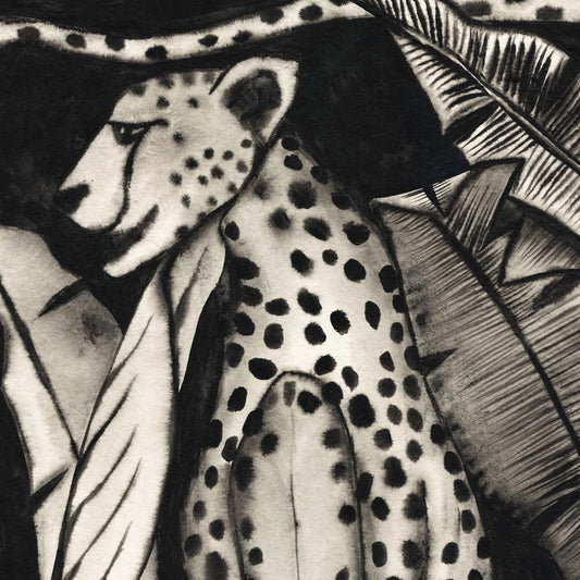 Leopard in Shadows Art Print