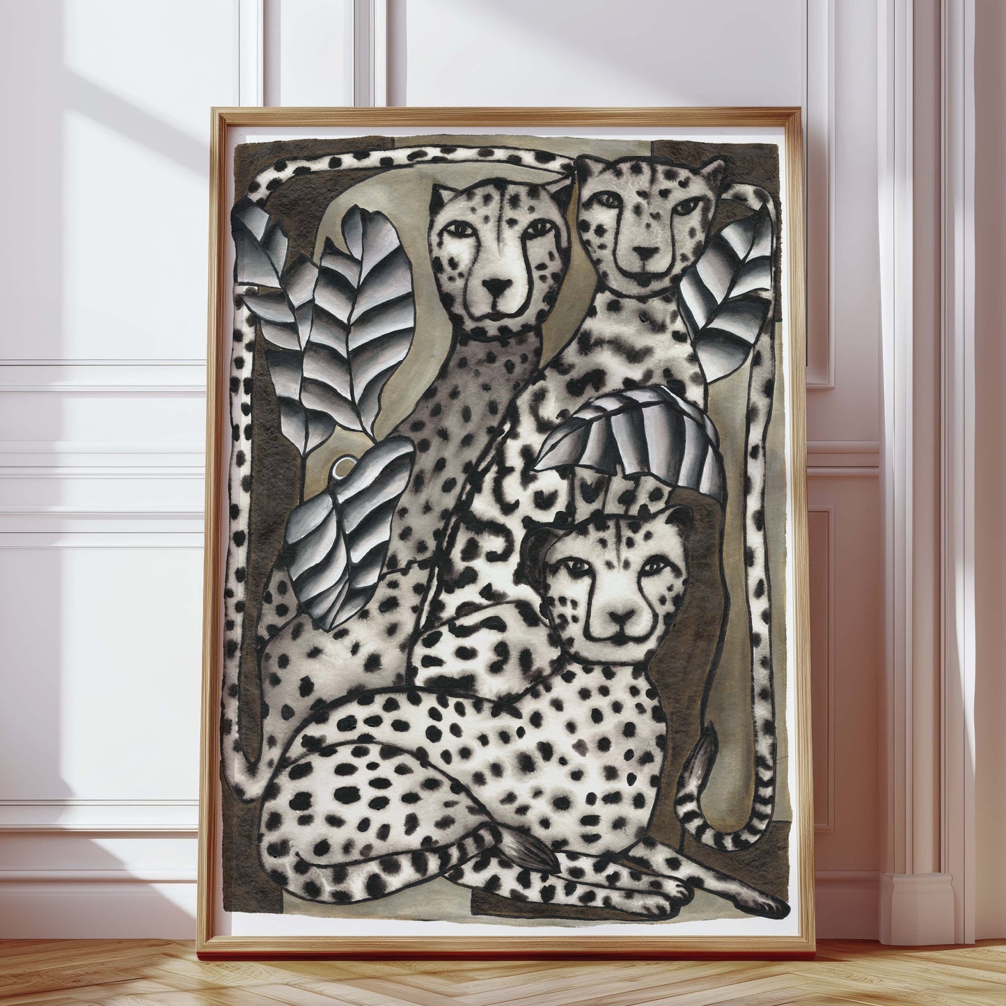 Leopard Phoebe Art Print