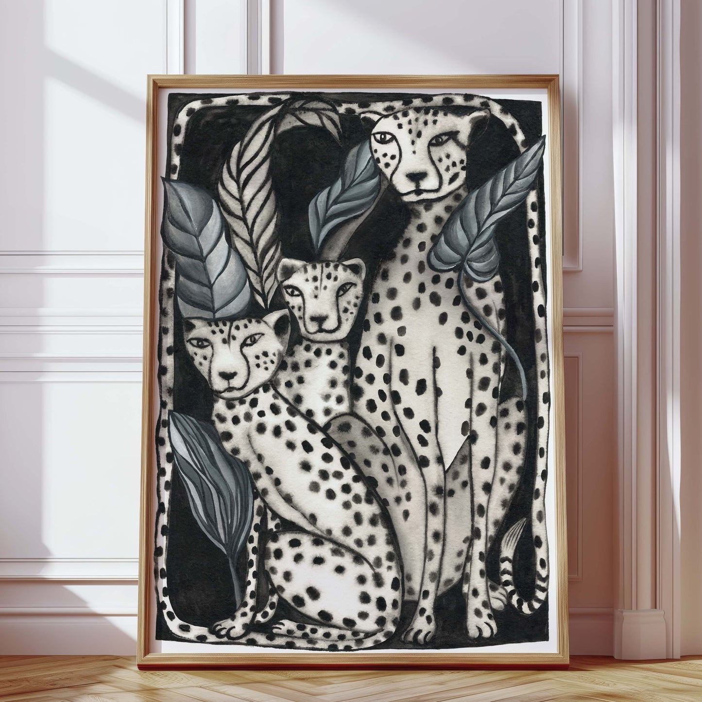 Leopard Delphi Art Print