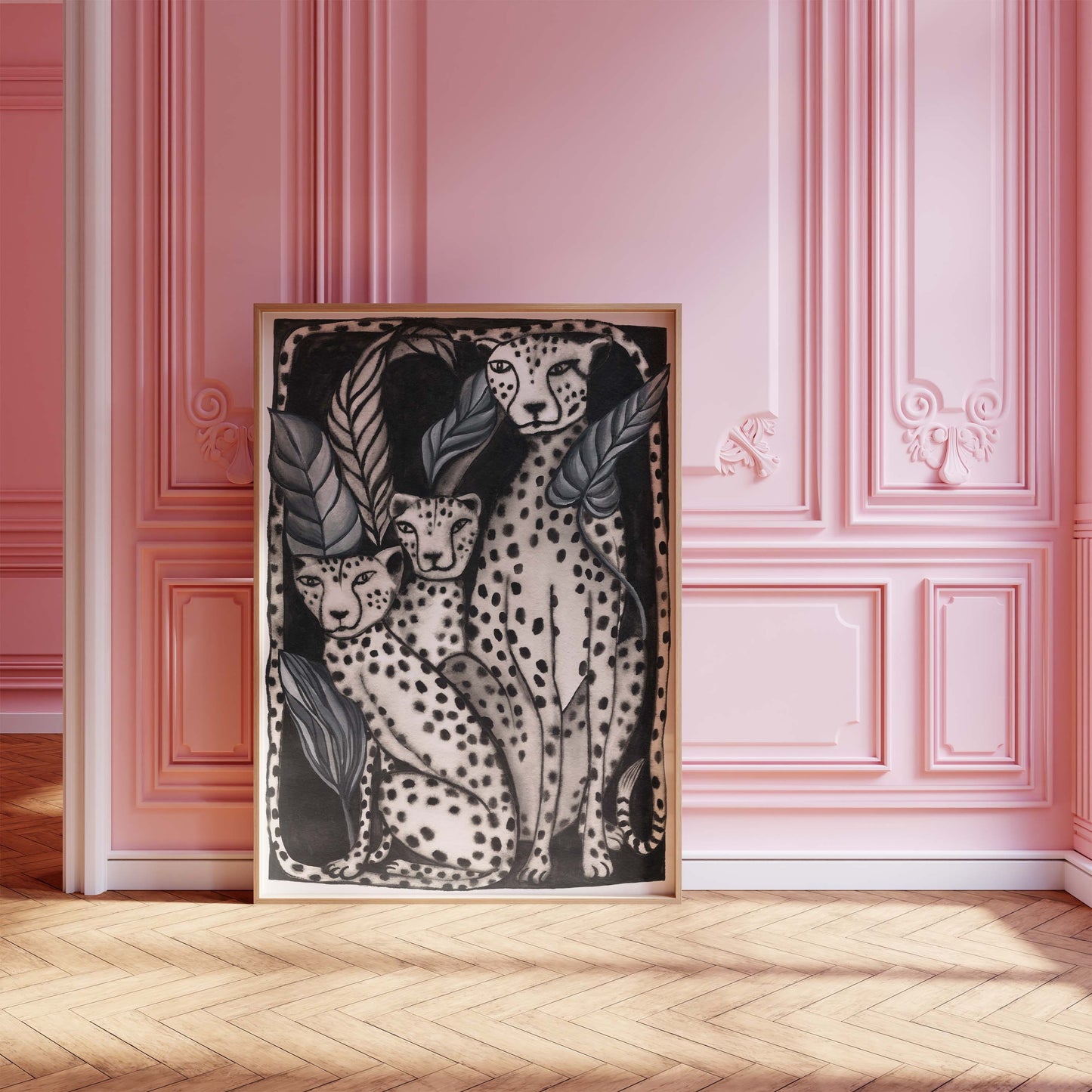 Leopard Delphi Art Print