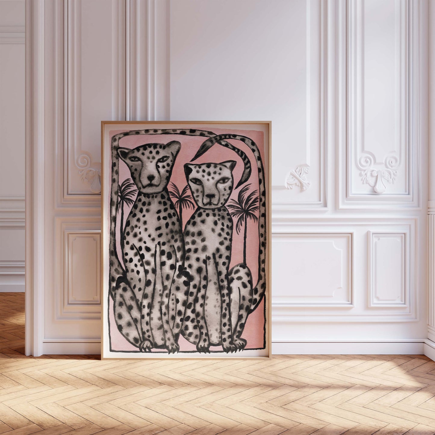 Leopard Leda Art Print