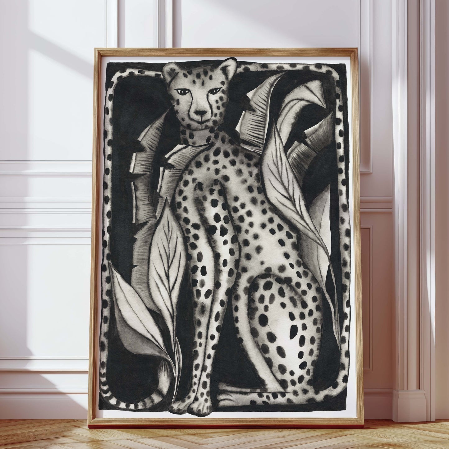 Whispering Leopard Art Print