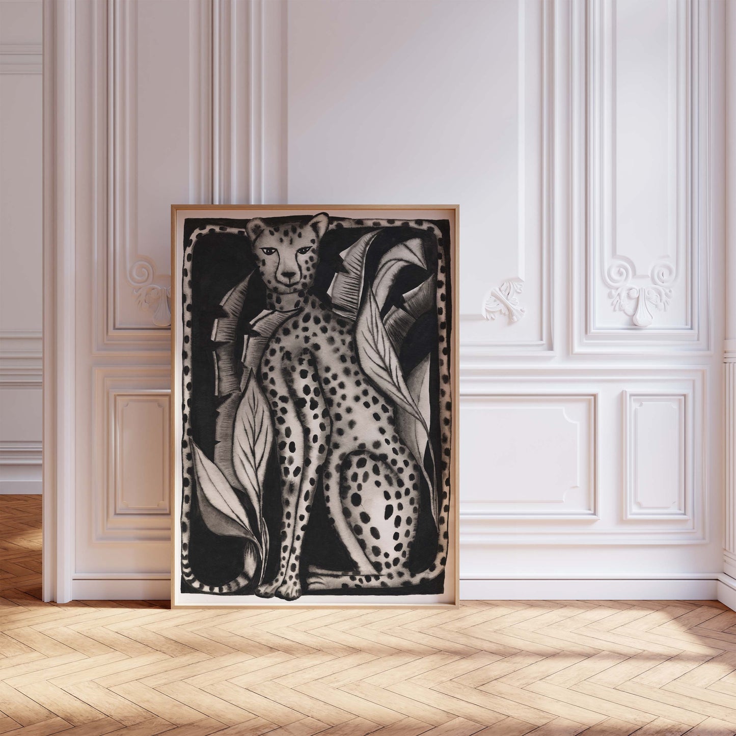 Whispering Leopard Art Print