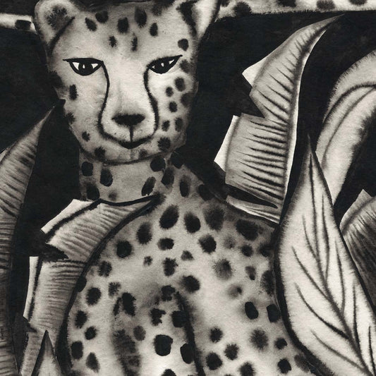 Whispering Leopard Art Print