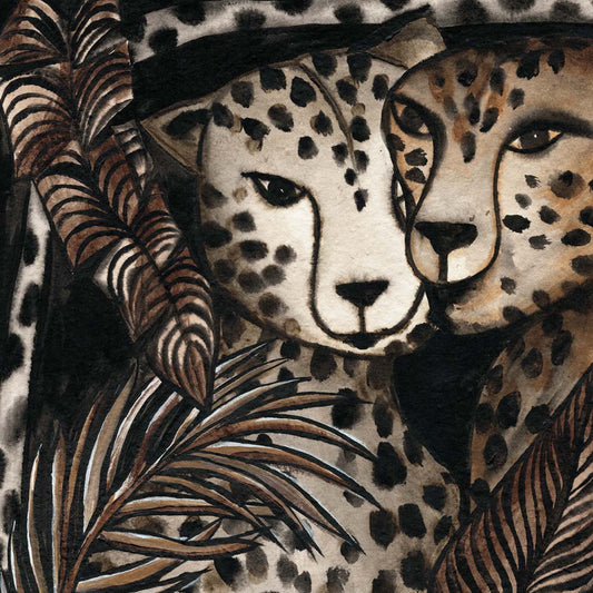 Leopard Gaia Art Print