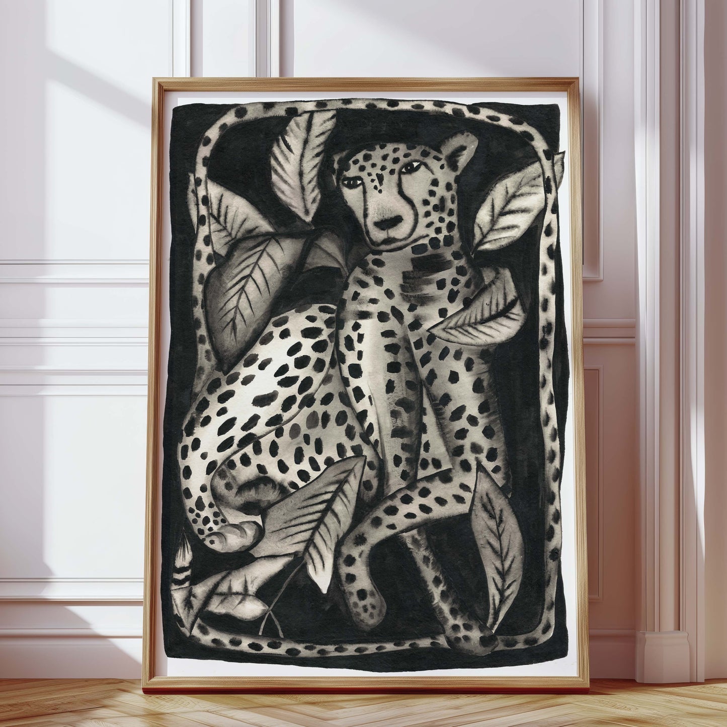 Leopard Aura Art Print