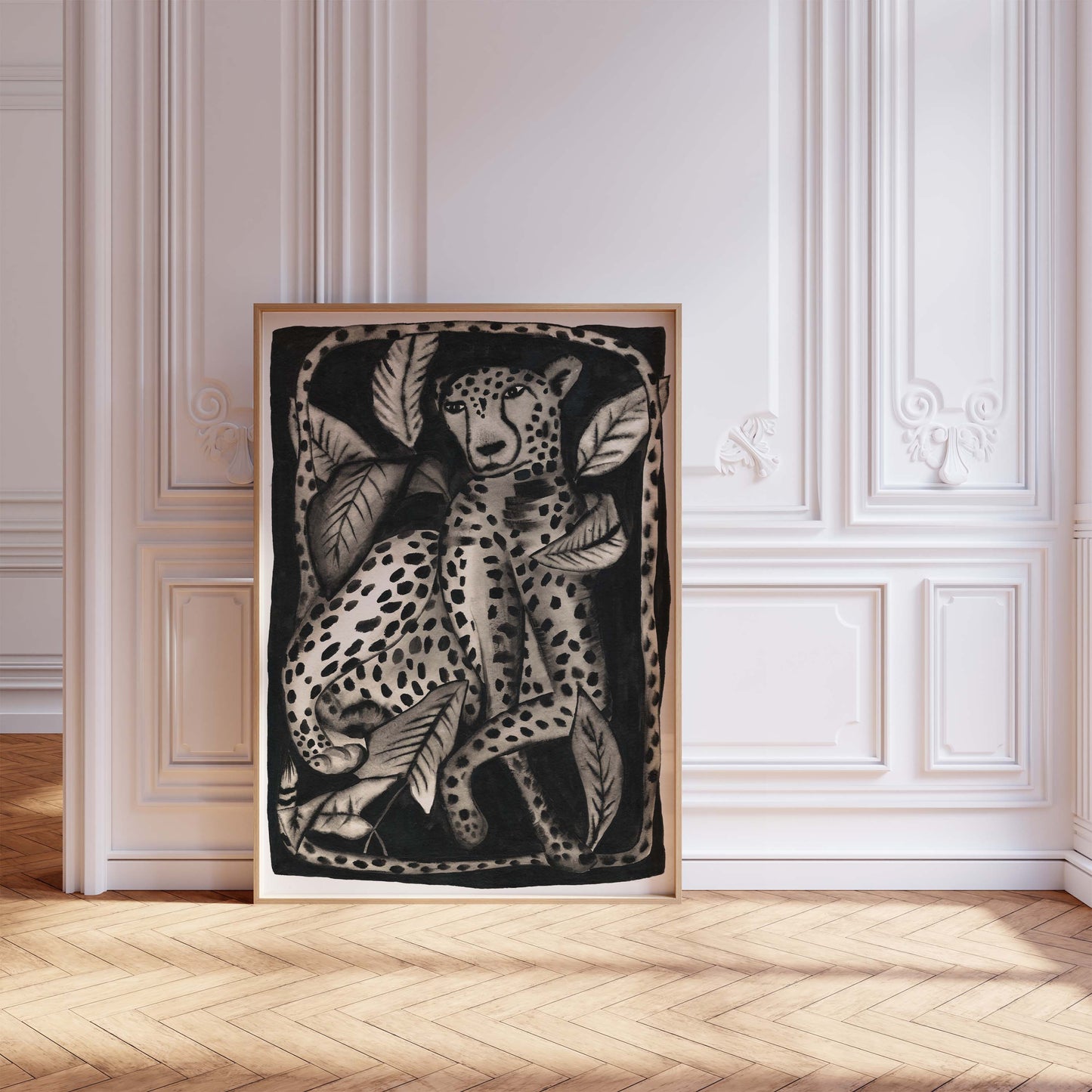 Leopard Aura Art Print