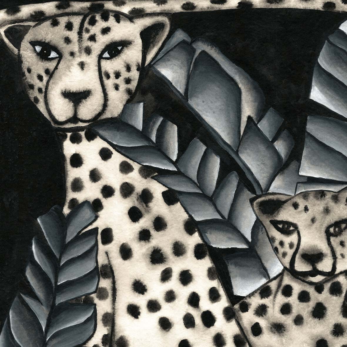 Ethereal Leopard Art Print