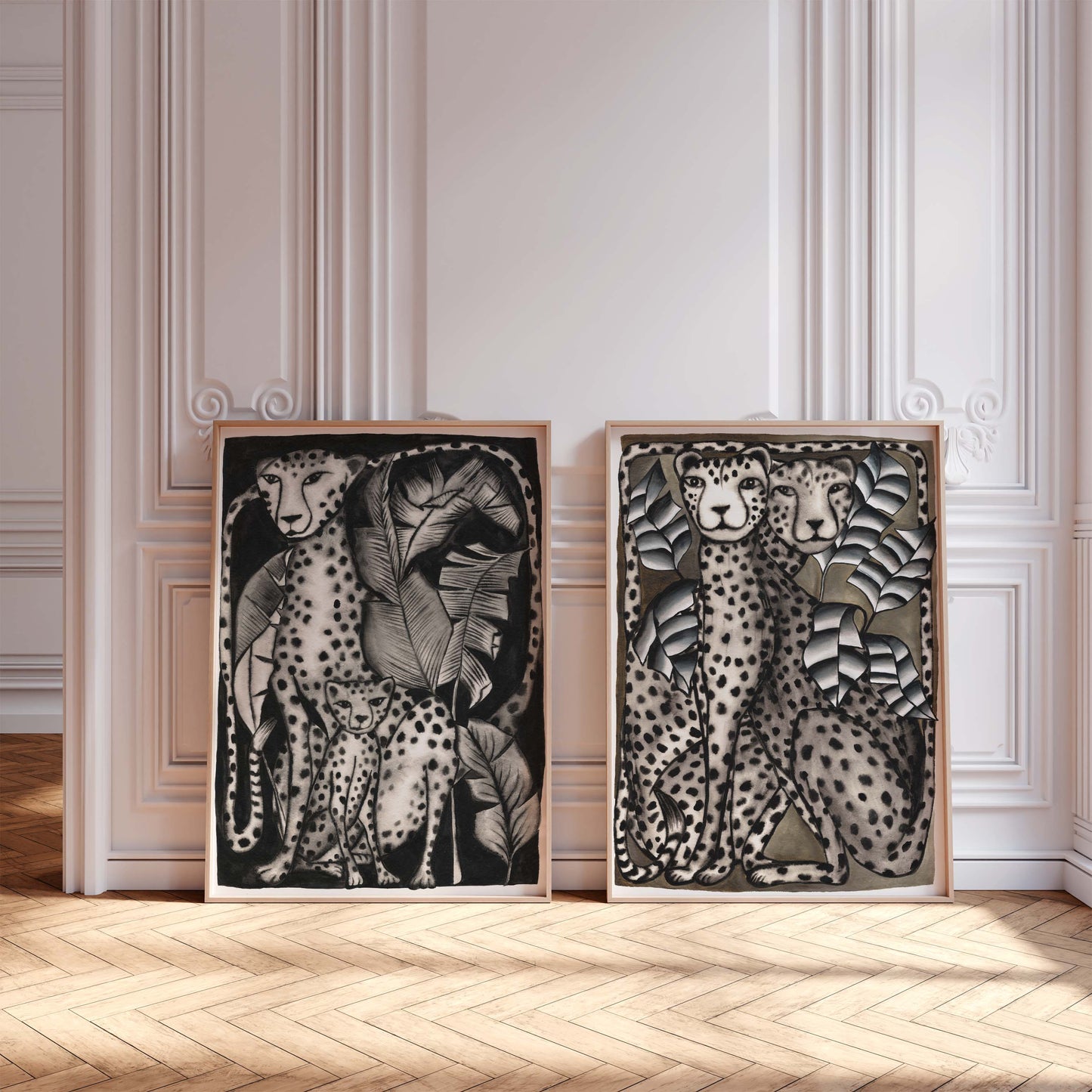 Shades of Leopard Art Print